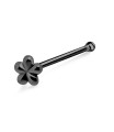 Flower Silver Bone Nose Stud NSKD-794